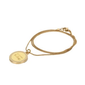Northwestern | Kellogg Gold Plated Pendant Necklace with Stacked Design