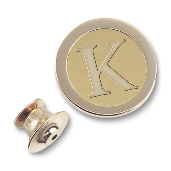 Northwestern | Kellogg Gold Plated Lapel Pin with K Design