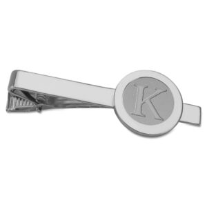 Northwestern | Kellogg Silver Plated Tie Bar with K Design