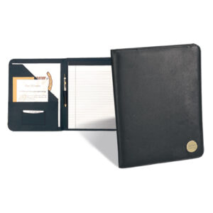 Northwestern | Kellogg Gold Medallion Simulated Leather Writing Portfolio with Stacked Design