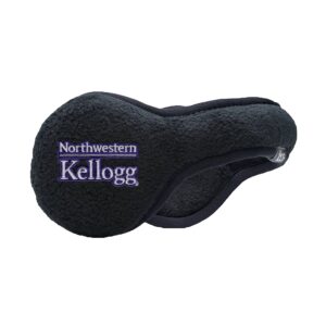 Northwestern I Kellogg Tec Fleece Black PrimaLoft Gold Insulated Ear Bands