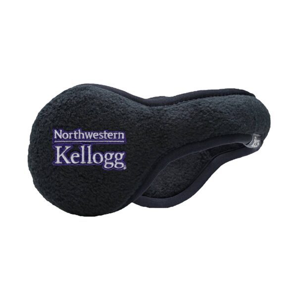 Northwestern I Kellogg Tec Fleece Black PrimaLoft Gold Insulated Ear Bands