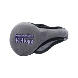 Northwestern I Kellogg Tec Fleece Grey PrimaLoft Gold Insulated Ear Bands
