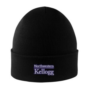 Northwestern I Kellogg North Pole Black Knit Cuff Hat