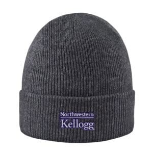 Northwestern I Kellogg North Pole Charcoal Knit Cuff Hat