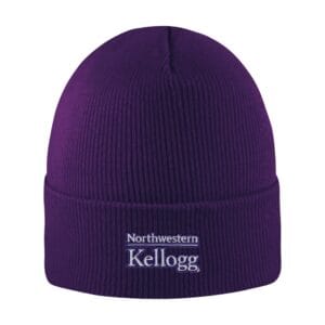 Northwestern I Kellogg North Pole Purple Knit Cuff Hat