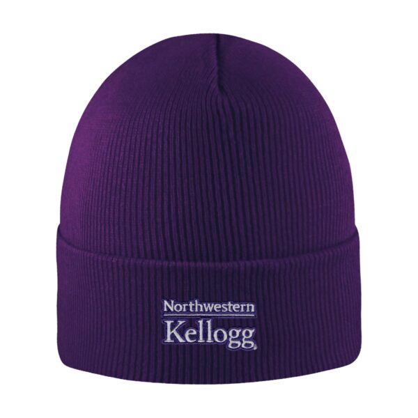 Northwestern I Kellogg North Pole Purple Knit Cuff Hat