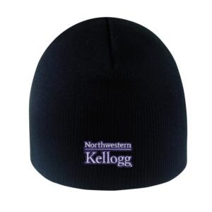 Northwestern I Kellogg Everest Black Knit Beanie Hat