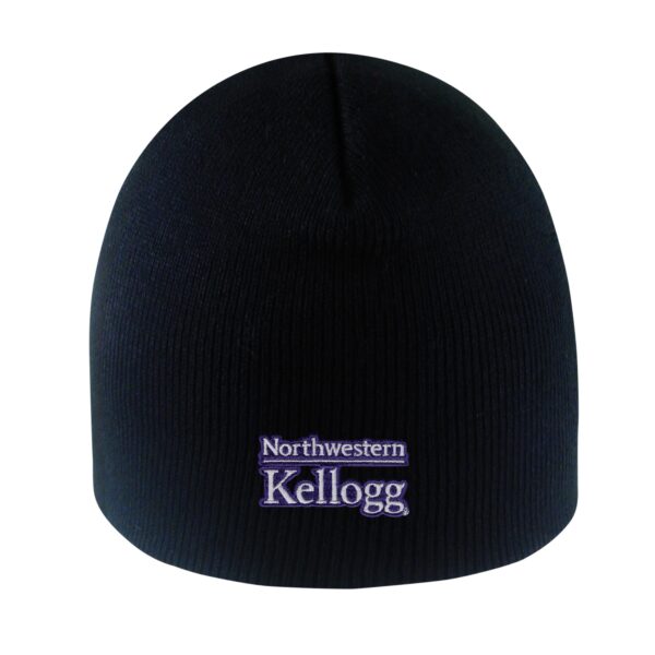 Northwestern I Kellogg Everest Black Knit Beanie Hat