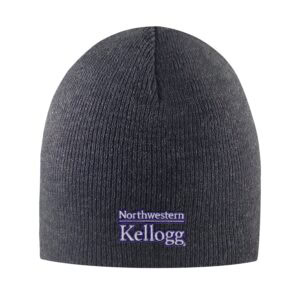 Northwestern I Kellogg Everest Charcoal Knit Beanie Hat