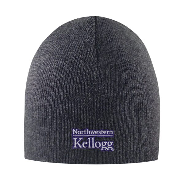 Northwestern I Kellogg Everest Charcoal Knit Beanie Hat