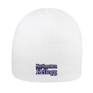 Northwestern I Kellogg Everest White Knit Beanie Hat