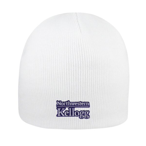 Northwestern I Kellogg Everest White Knit Beanie Hat