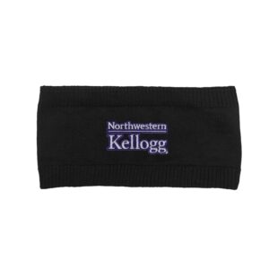 Northwestern I Kellogg Apollo Black Cotton Ear Band