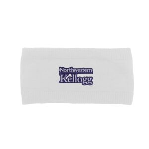Northwestern I Kellogg Apollo White Cotton Ear Band