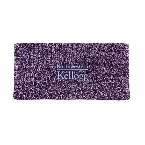 Northwestern I Kellogg Cameron Purple Marled Yarn Ear Band
