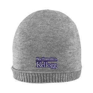 Northwestern I Kellogg Zeus Light Heather Cotton Beanie Hat