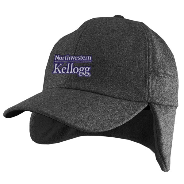 Northwestern University Wildcats Black Yooper Convertible Earflap Hat