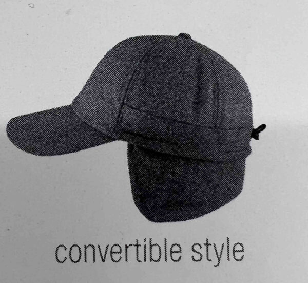 Northwestern University Wildcats Black Yooper Convertible Earflap Hat - Image 5