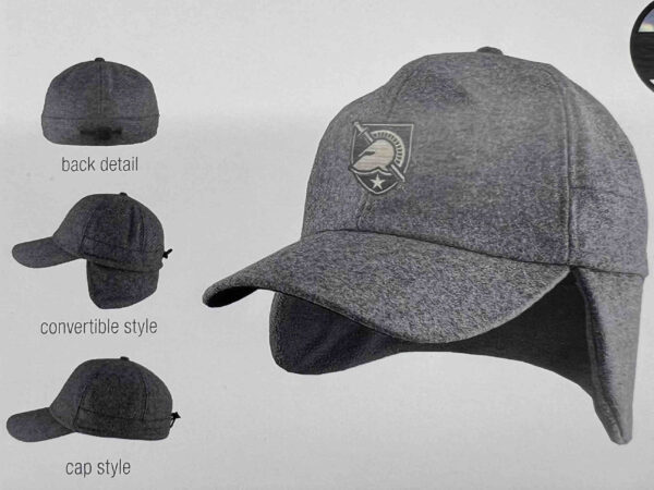 Northwestern University Wildcats Black Yooper Convertible Earflap Hat - Image 2