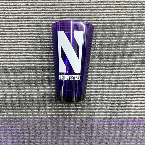 Northwestern University Wildcats 16 oz. Purple Pint Glass with N Design