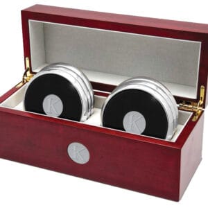 Northwestern | Kellogg K Design Silver Medallion Silver Tone Coaster Set of Six