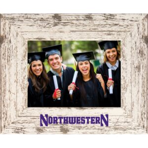 Northwestern University Barnwood White Spectrum Horizontal Photo Frame 5"X7"