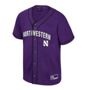 Northwestern University Wildcats Colosseum Youth Detonation Purple Baseball Jersey