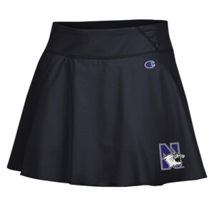 Northwestern University Wildcats Women’s Champion New Generation Black Skirt with N-Cat Design
