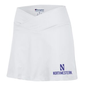 Northwestern University Wildcats Women’s Champion New Generation II White Skirt with N over Northwestern Design