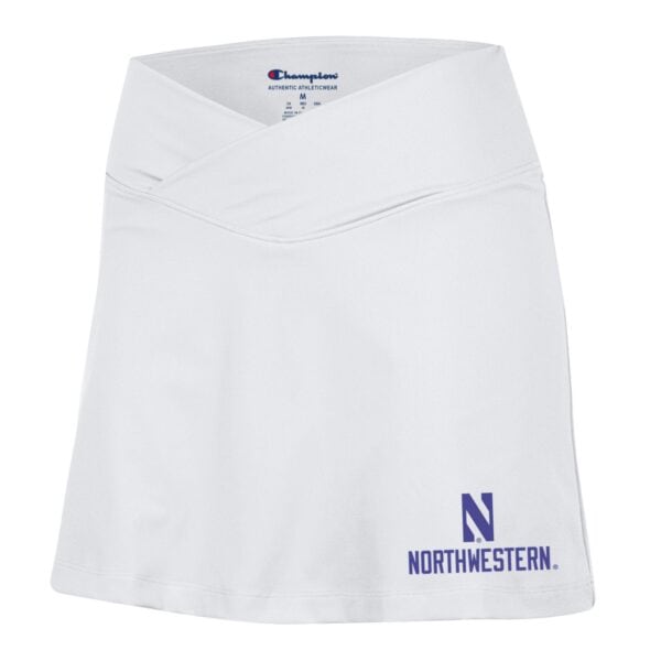Northwestern University Wildcats Women’s Champion New Generation II White Skirt with N over Northwestern Design