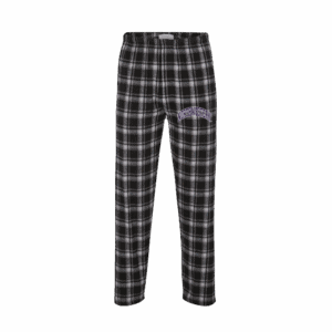 Northwestern University Wildcats Men's Heritage Black Plaid Harley Flannel Pants with Small Arched Northwestern Design