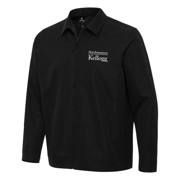 Northwestern I Kellogg Antigua Men's Pivot Black Jacket-2