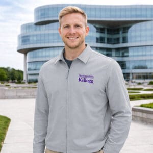 Northwestern I Kellogg Antigua Men's Pivot Skyscraper Jacket