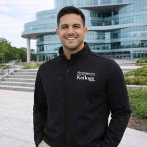 Northwestern I Kellogg Antigua Men's Objection Black Jacket