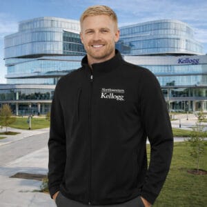 Northwestern I Kellogg Antigua Men's Regard Black Jacket