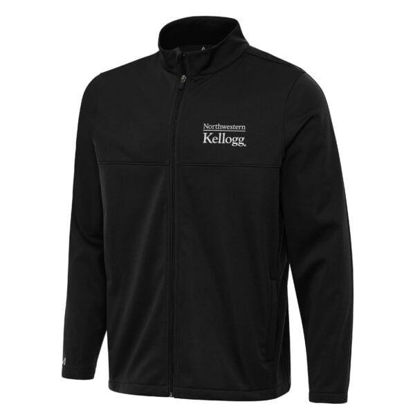 Northwestern I Kellogg Antigua Men's Black Links 2 Golf Jacket