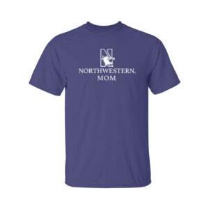 Northwestern University Wildcats Men's MV Purple Classic Tee with Northwestern Mom & N-Cat Design